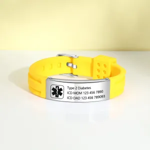 Personalized Stainless Steel Medical Bracelet