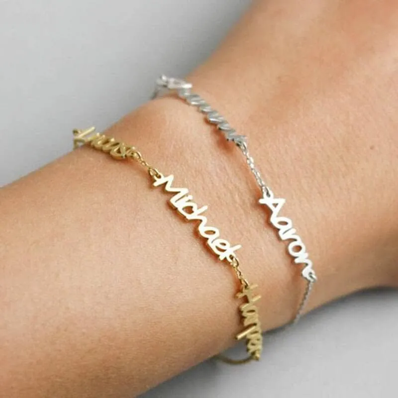 Personalized Three Name Bracelet