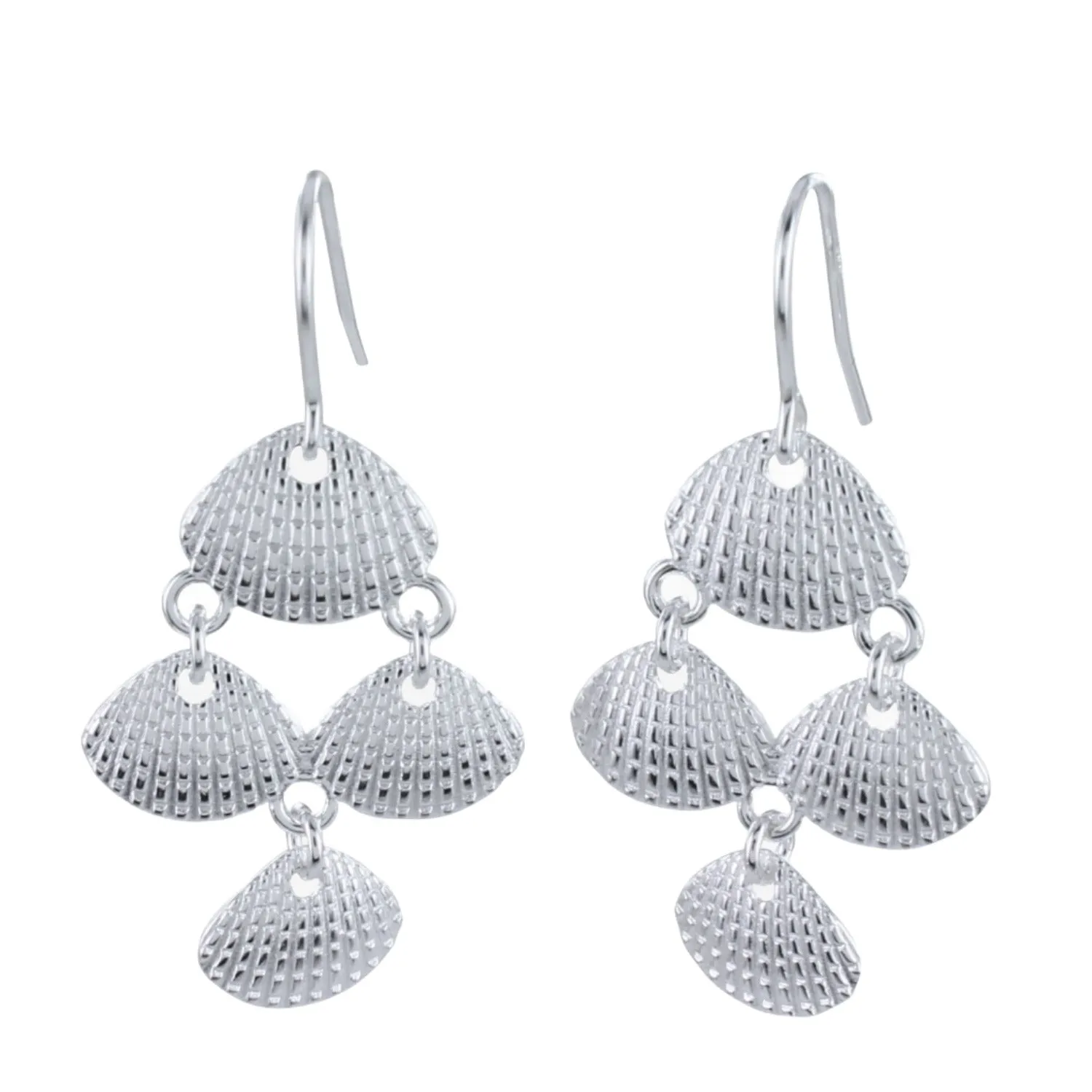 Pretty Scallop Shell Drop Earrings