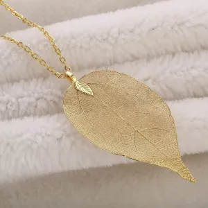 Real Leaf Necklace