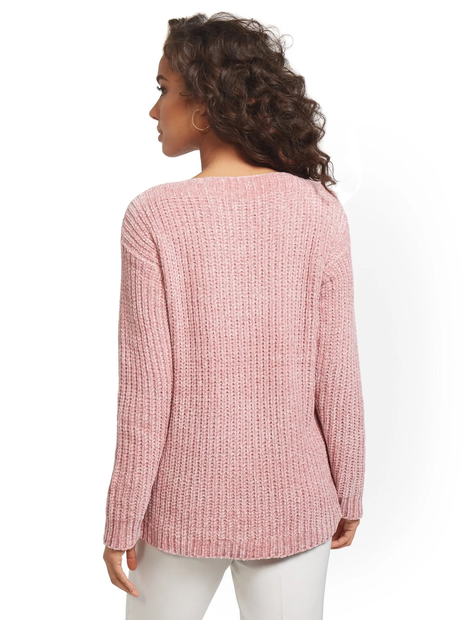 Ring Accent Pullover Sweater