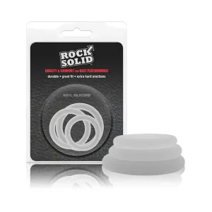 Rock Solid Gasket Translucent Silicone 3pc Set (.75",1",1.25")