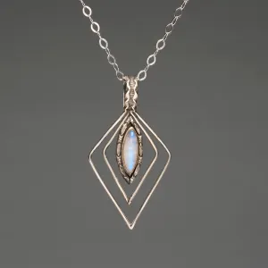 Romantic Moonstone Pendant Necklace