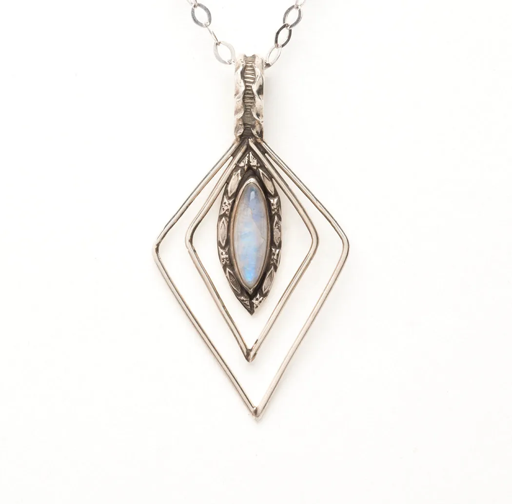 Romantic Moonstone Pendant Necklace