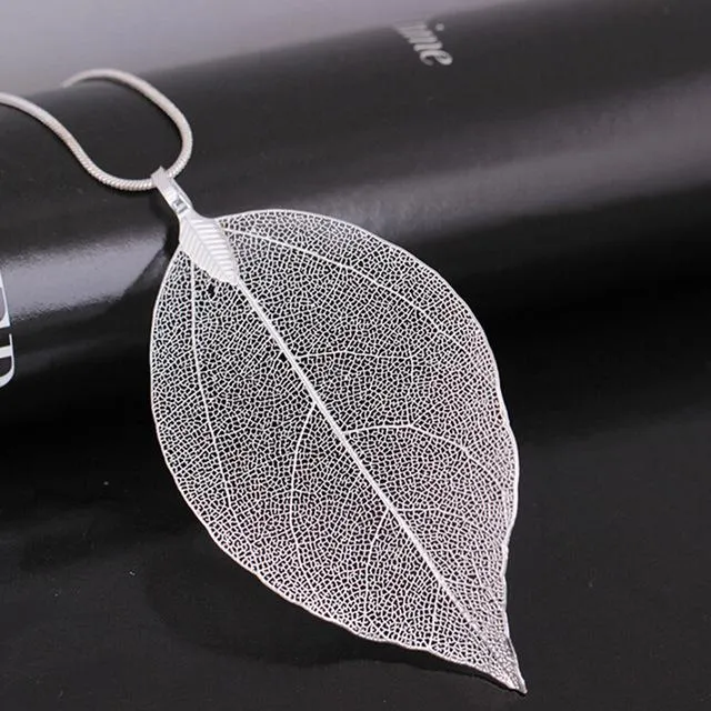 Rose Gold Color Leaf Charm