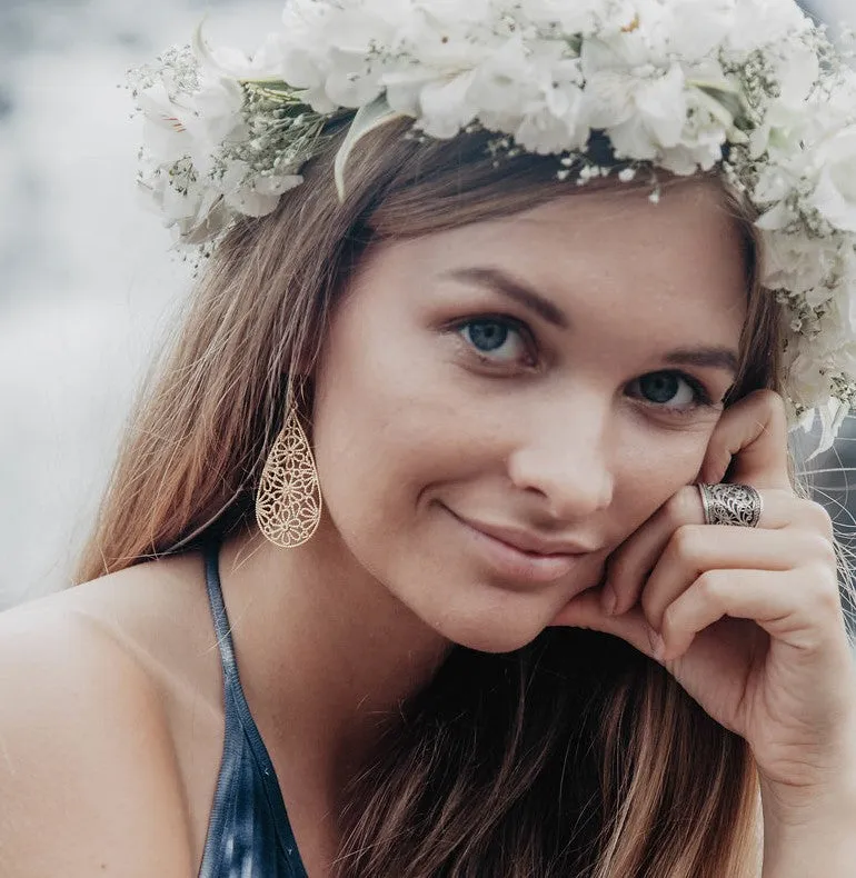 Secret Garden Teardrop Earrings