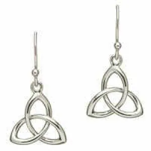 Silver Trinity Knot Earrings