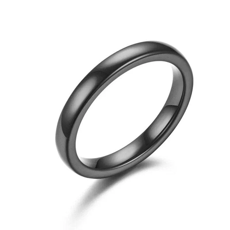 Simple 3mm Ceramic Wedding Band