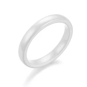 Simple 3mm Ceramic Wedding Band