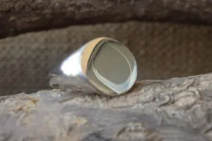 Simple silver ring