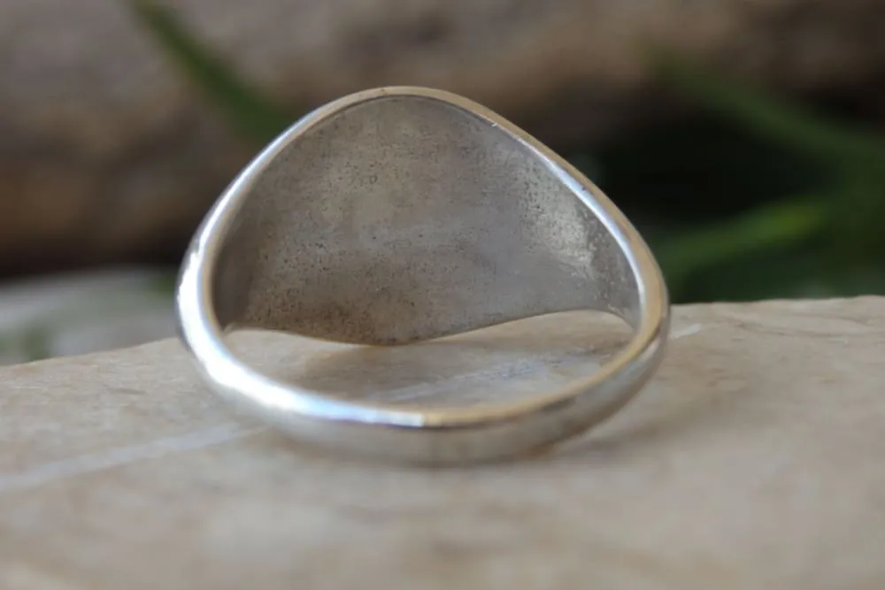 Simple silver ring