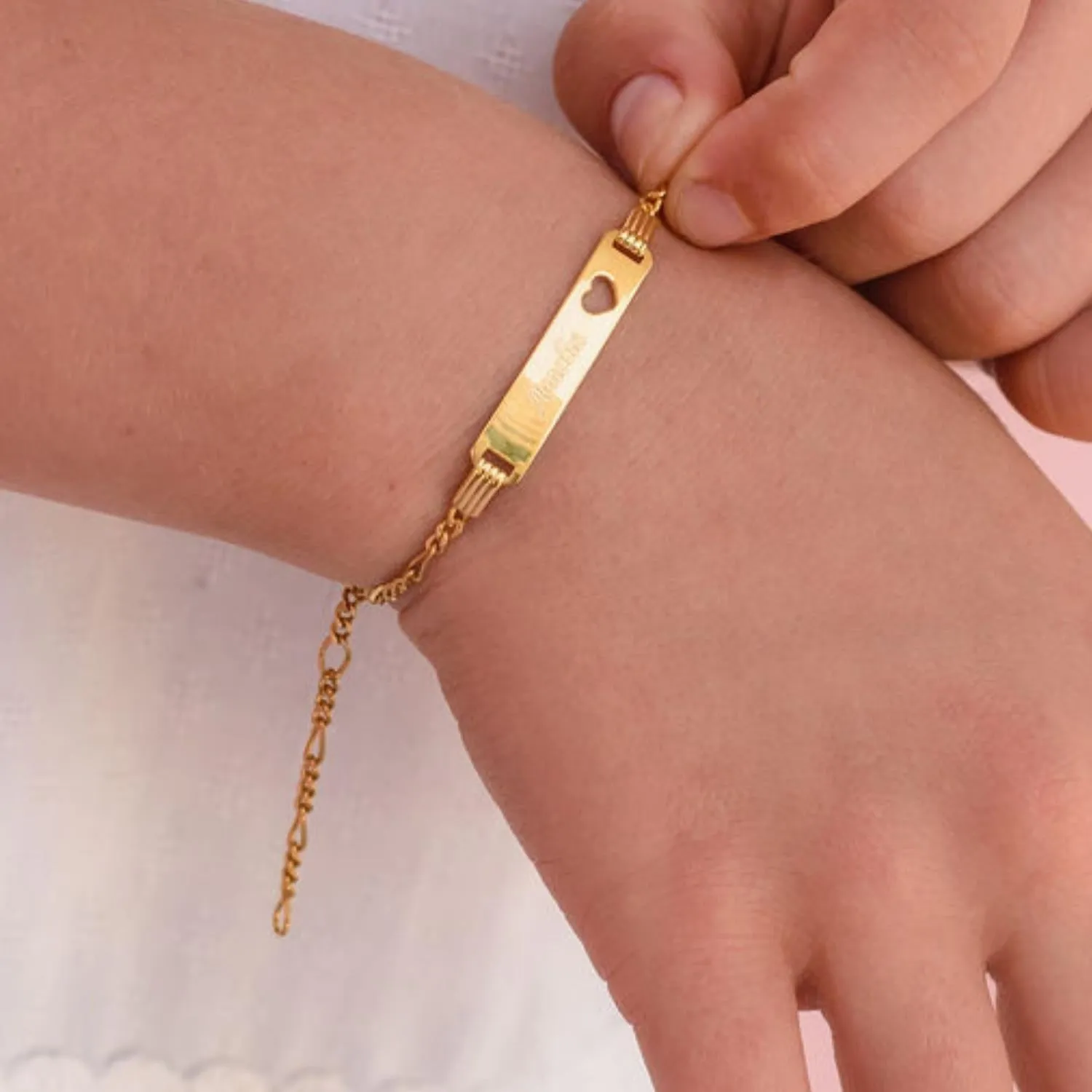 Teenagers Plated Name Bracelet