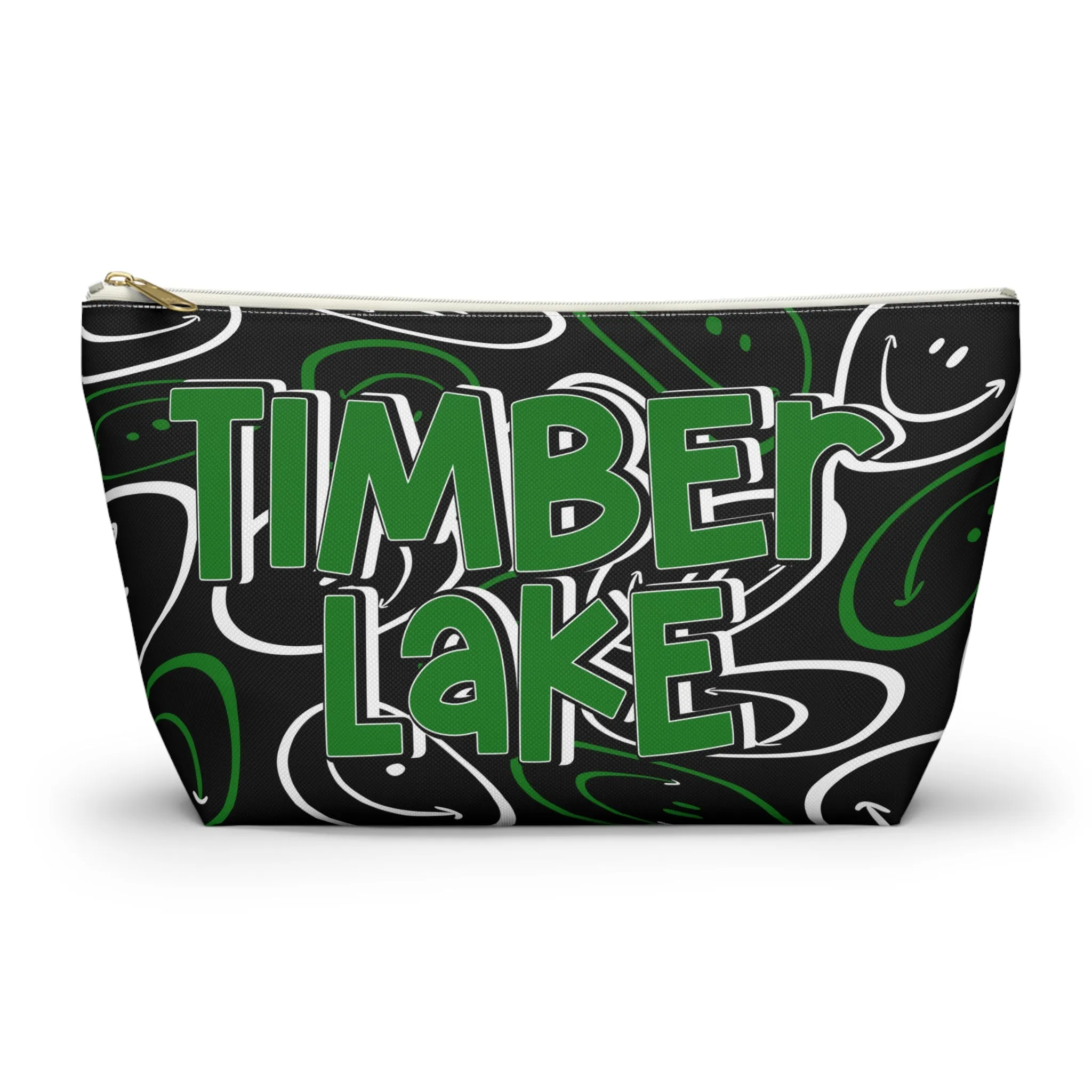 Timber Lake Smiley Face Makeup Bag