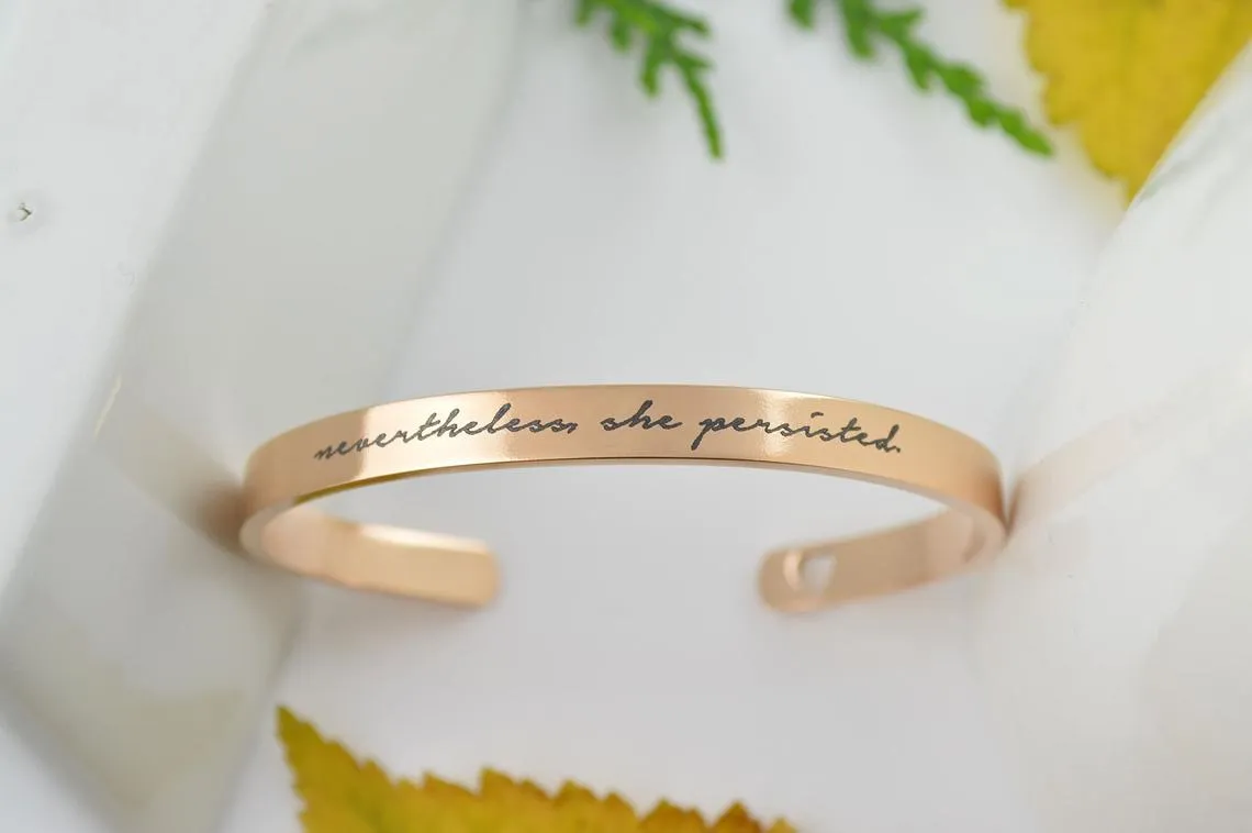 Uplifting Cuff Bracelet Bridesmaid Gift