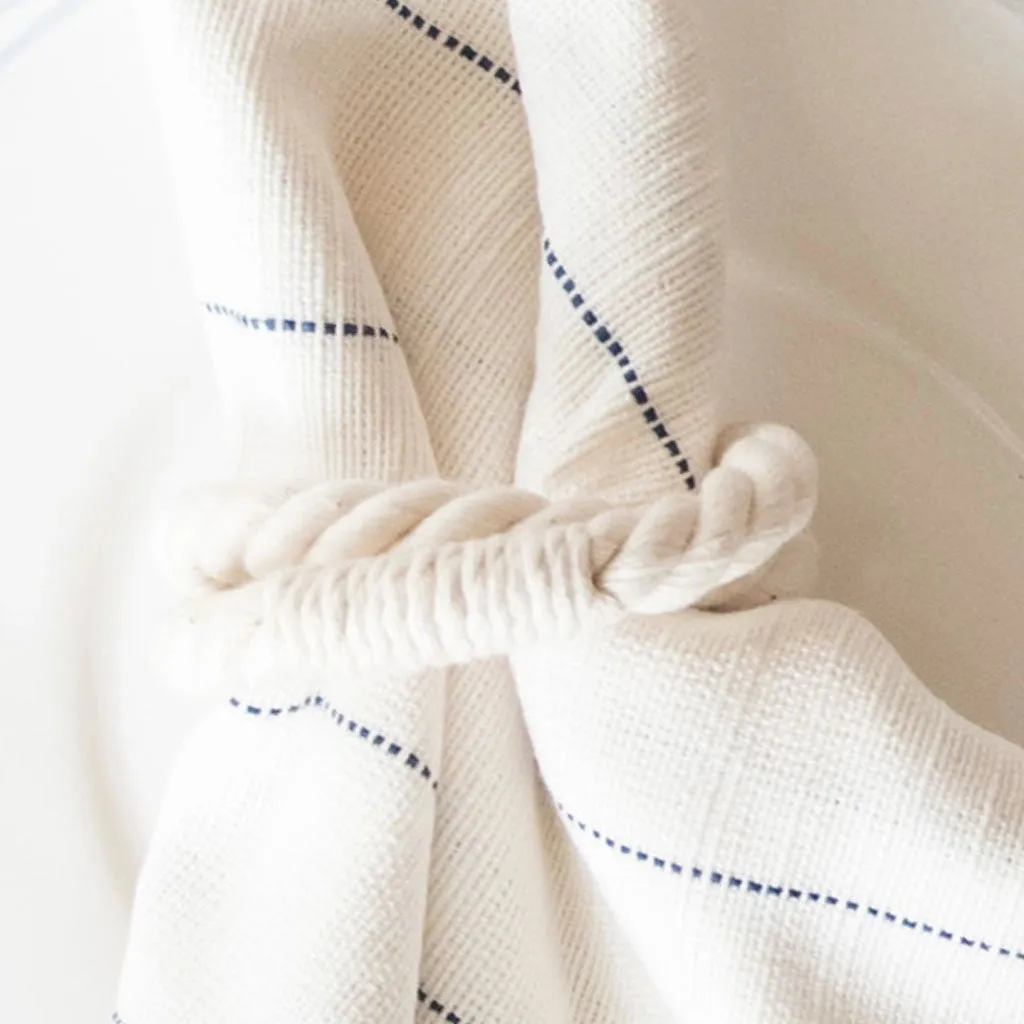 White Rope Napkin Ring